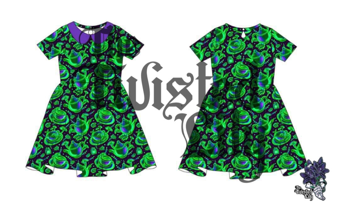 Radioactivi-tea Tiered Twirl Dress- Preorder