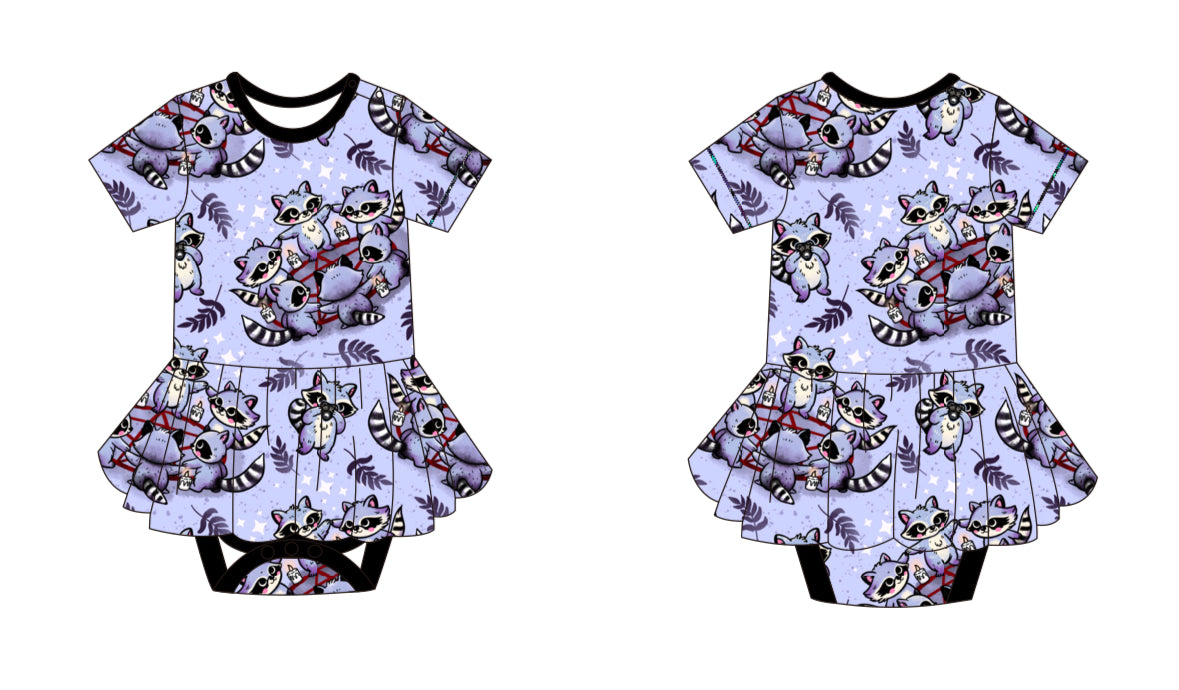 Midnight Mischief Twirl Skirt Bodysuit