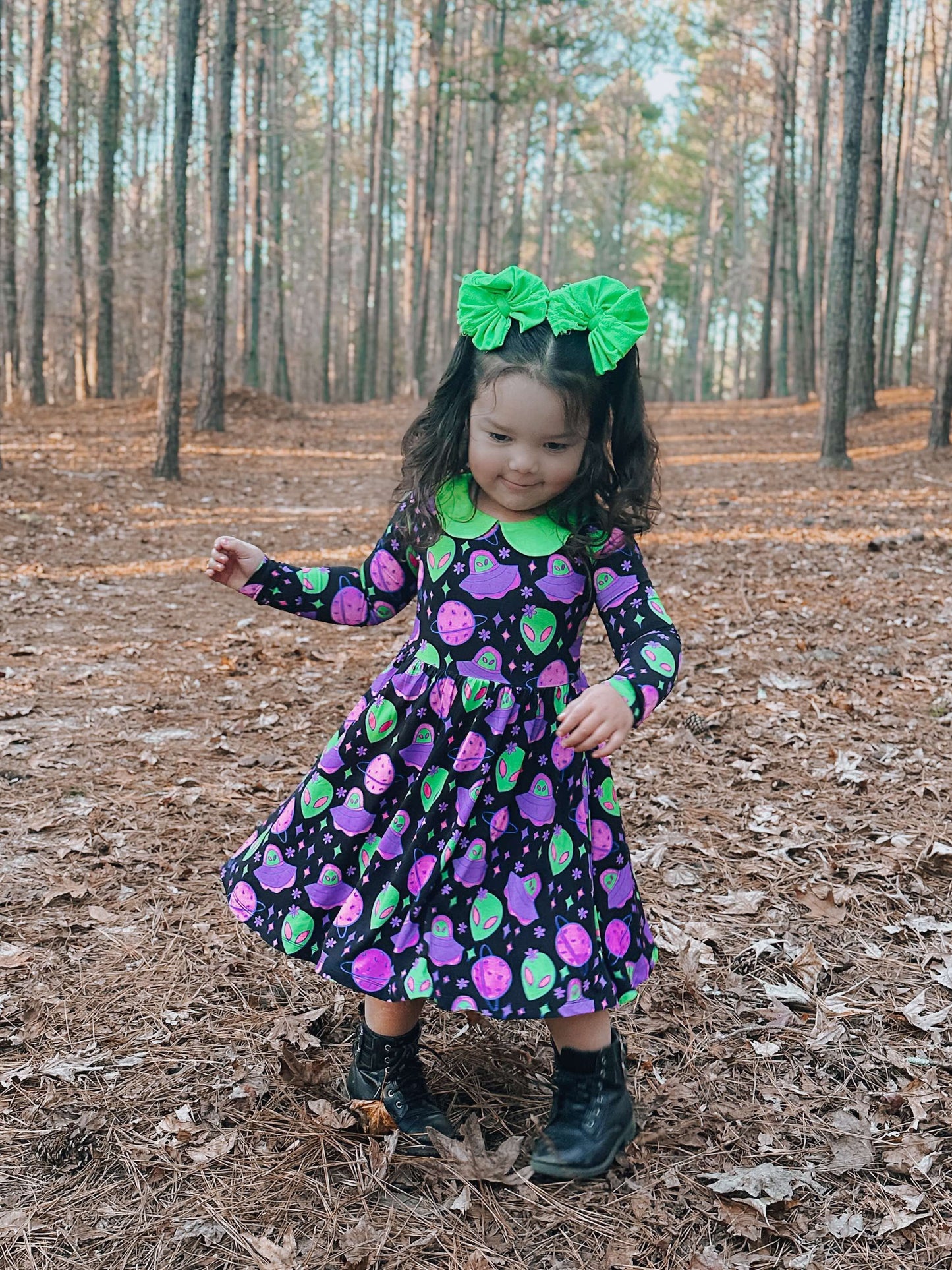 BAEliens Collared Twirl Dress