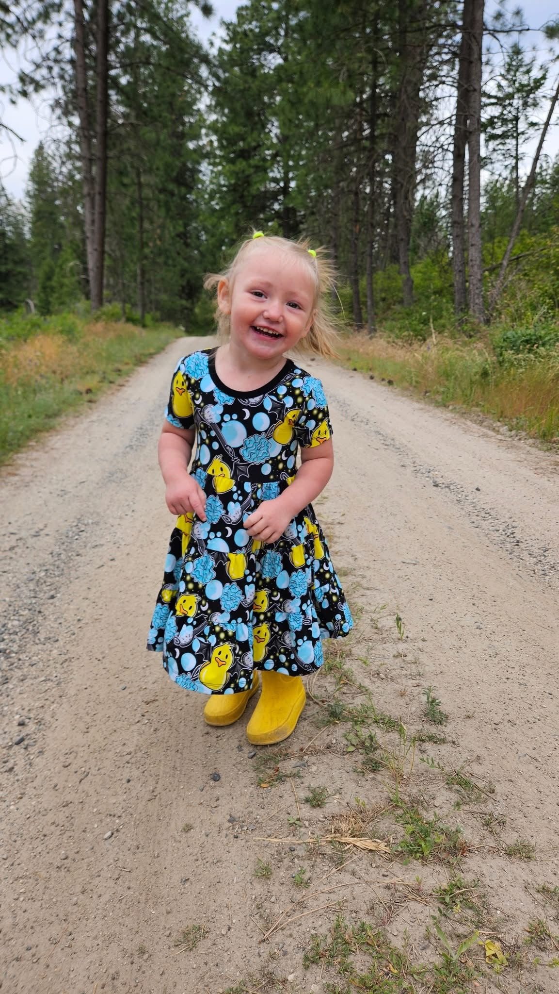 Squeaky Clean Tiered Twirl Dress