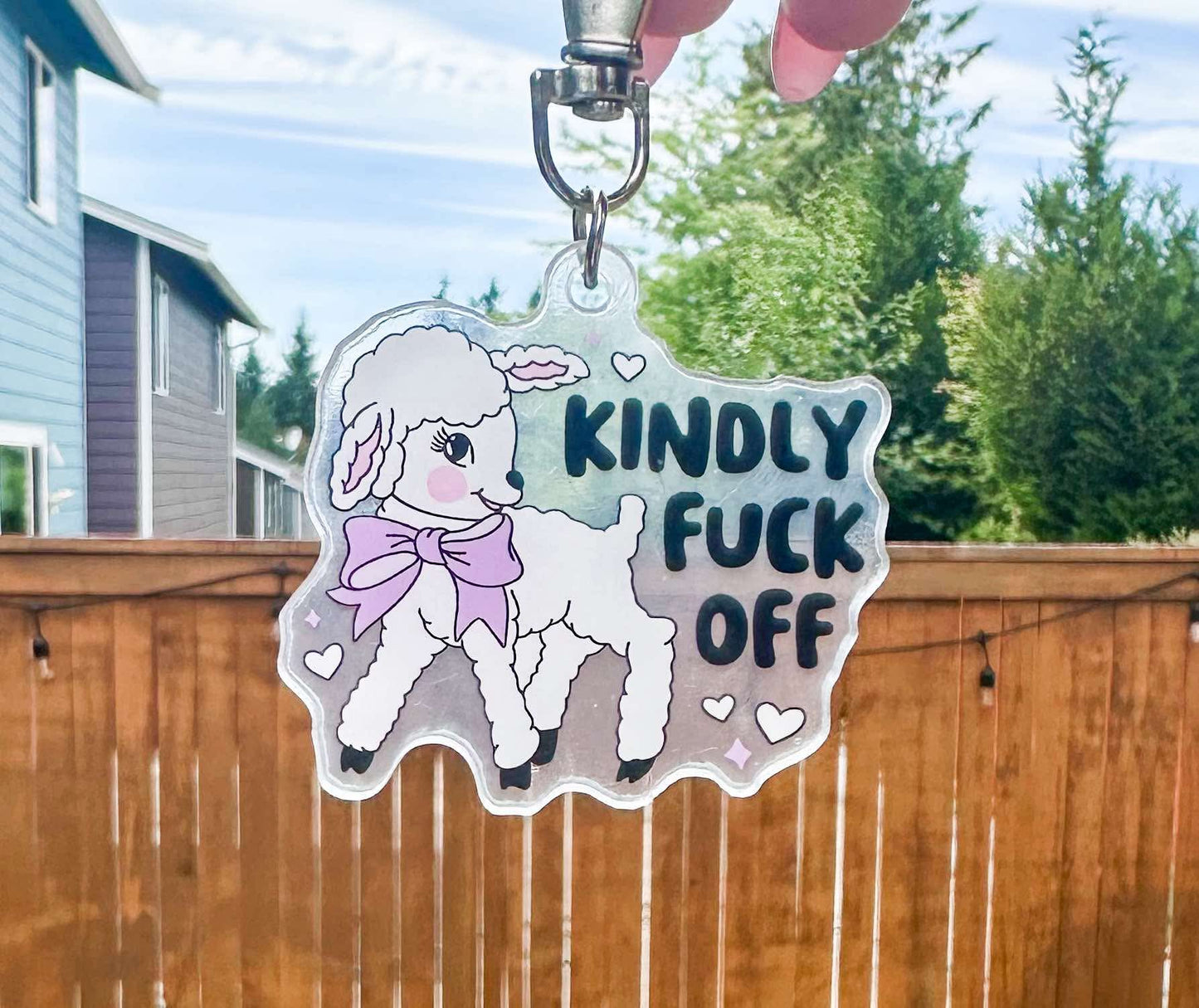 Kindly Eff Off Keychain