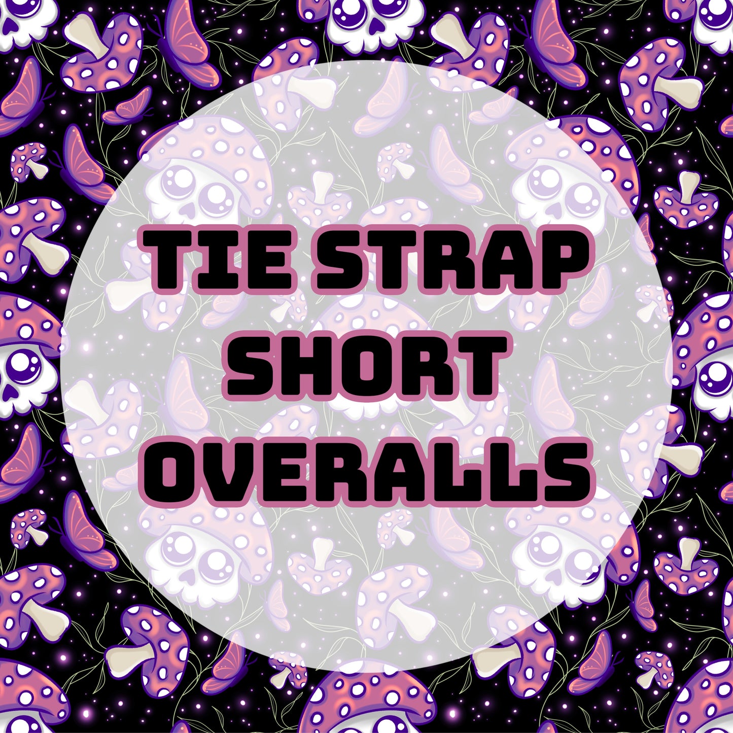 Tie Strap Shortie Overalls