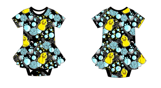 Squeaky Clean Twirl Skirt Bodysuit