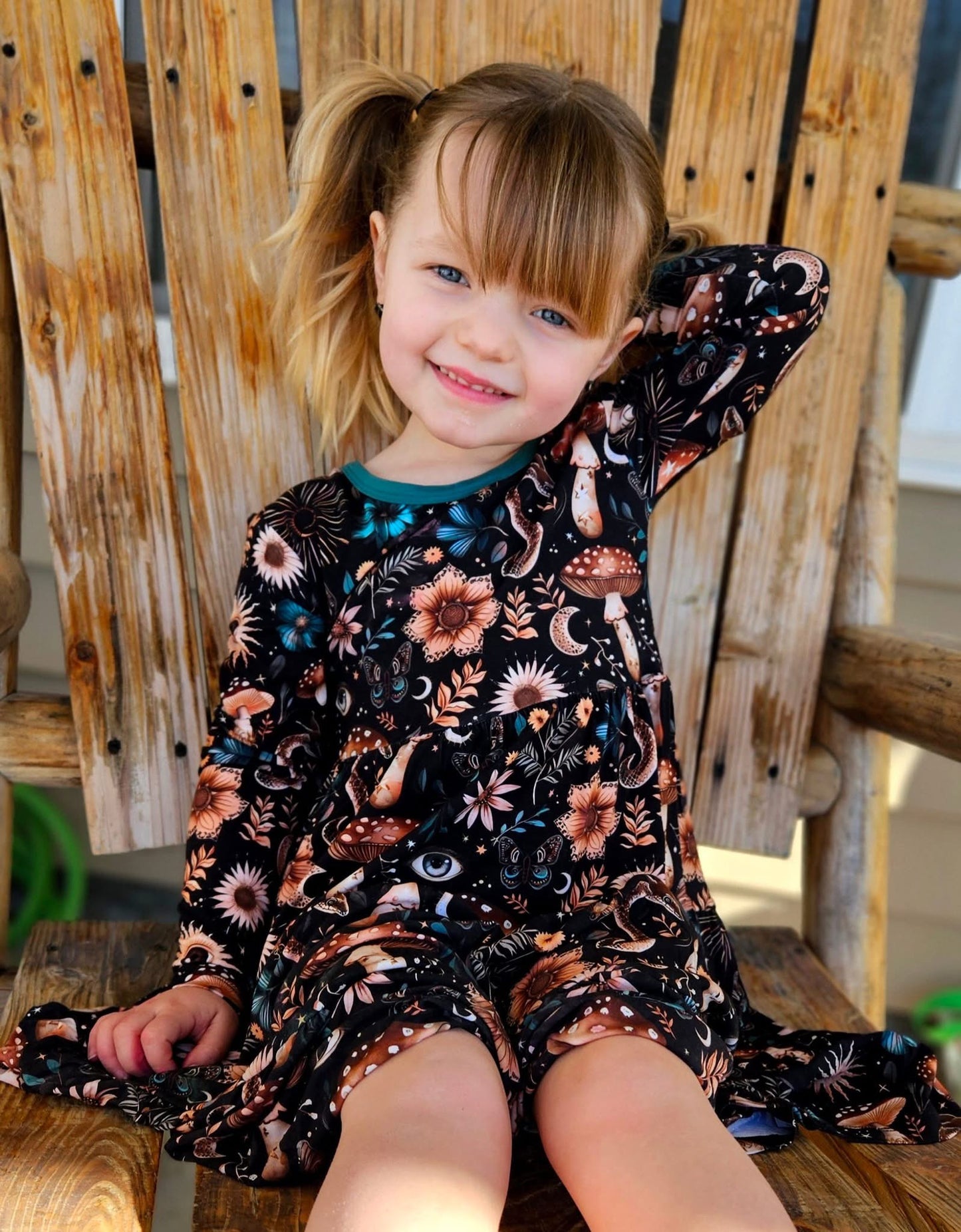 Witchful Thinking Tiered Twirl Dress