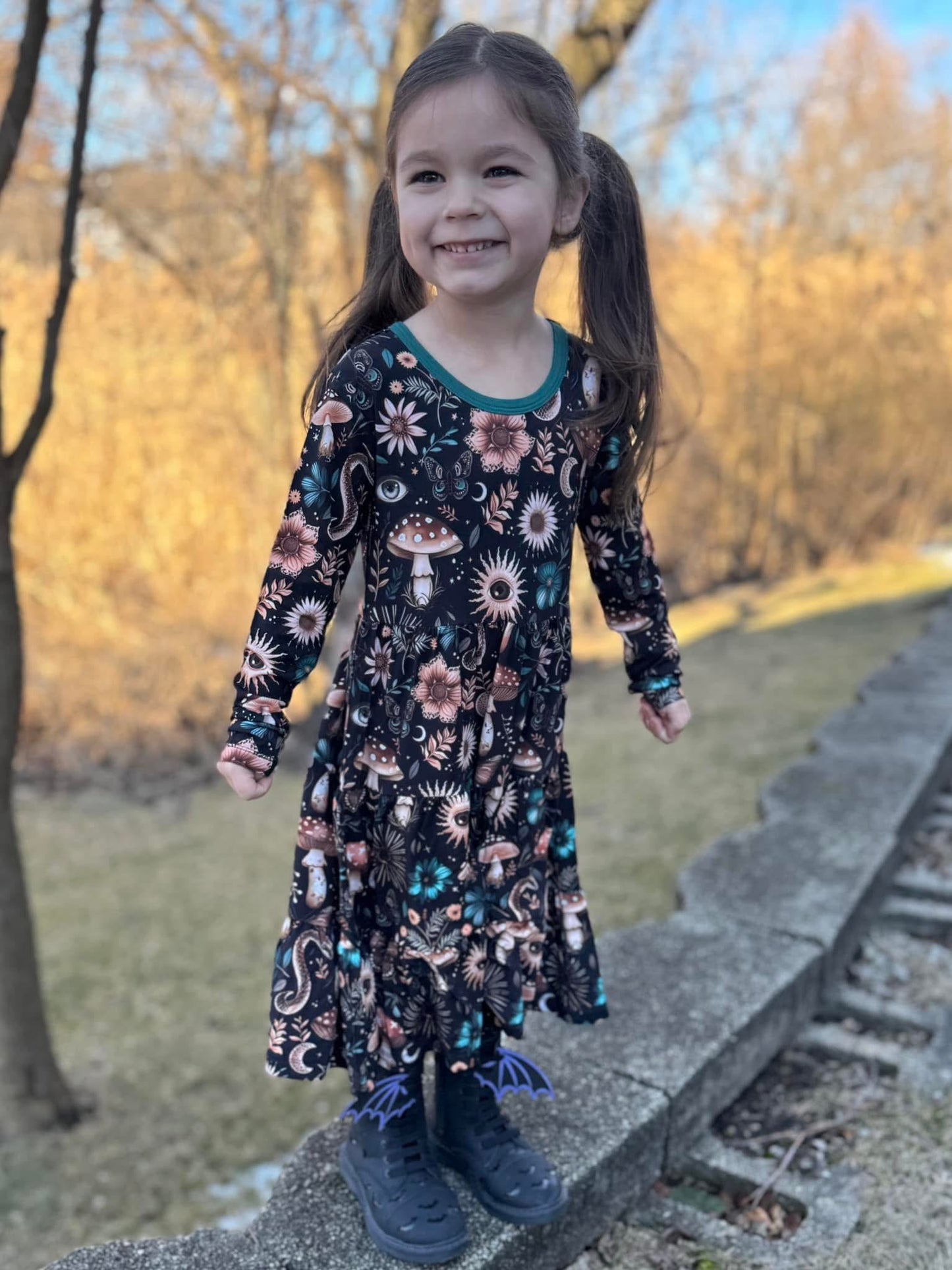 Witchful Thinking Tiered Twirl Dress
