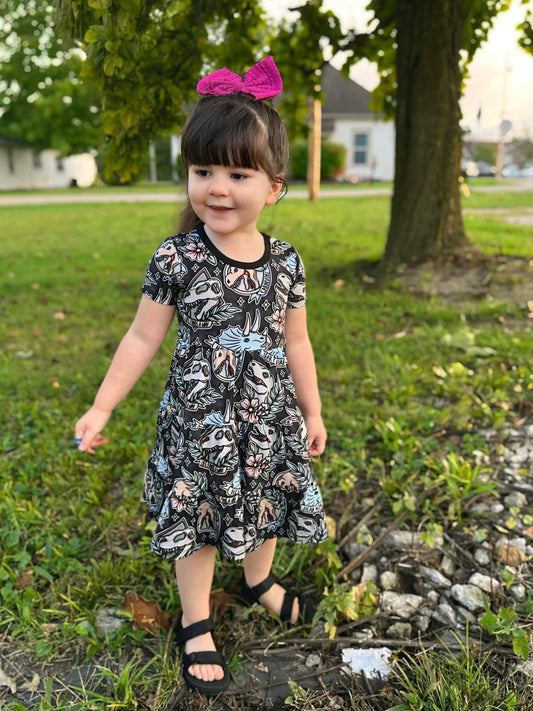 Dinos-R-Us Tiered Twirl Dress