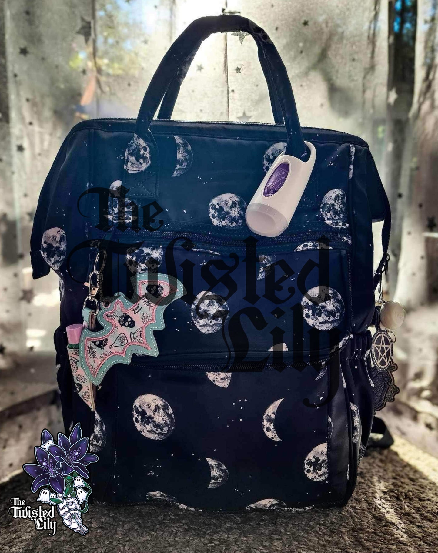 Moon Phases Diaper Bag