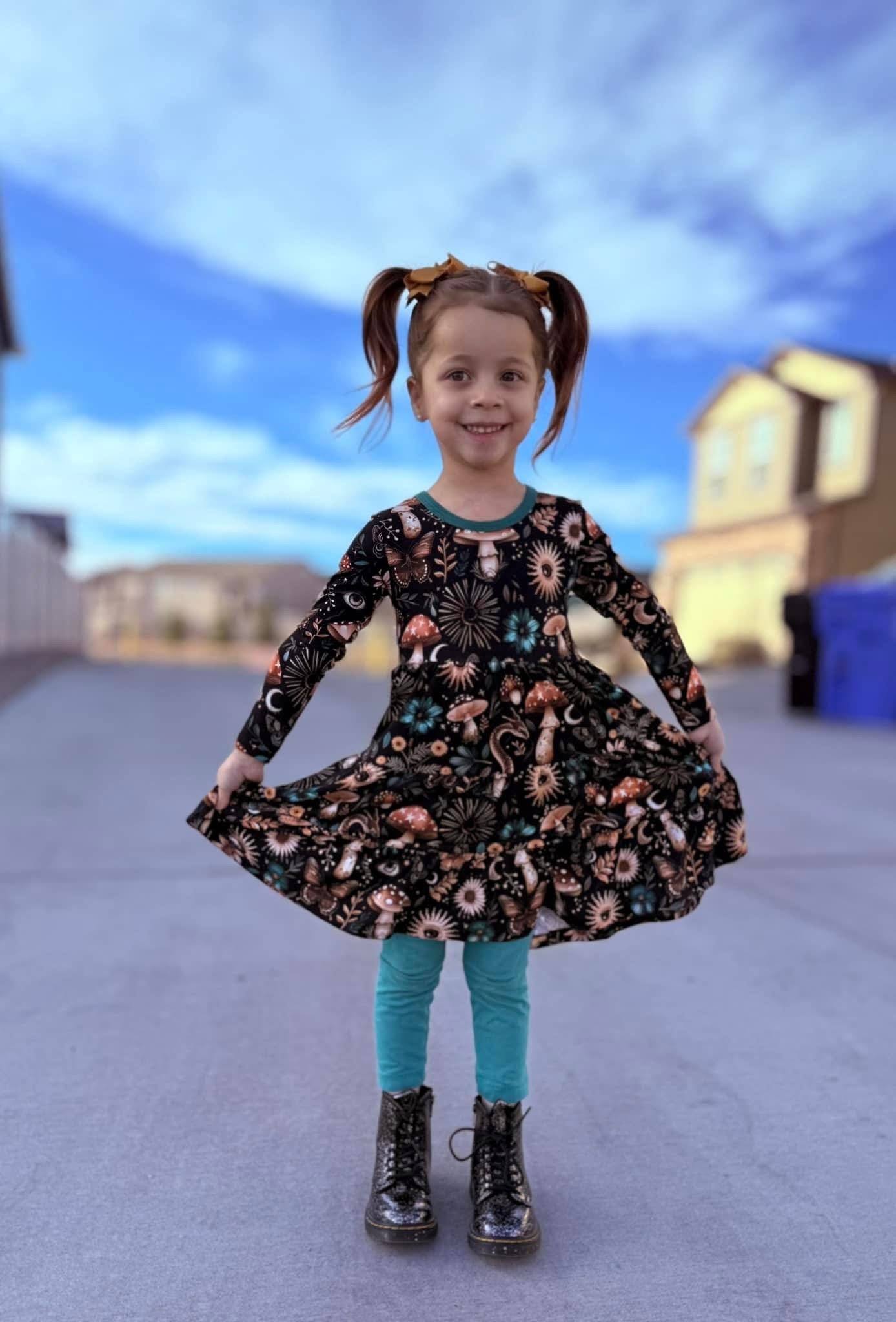 Witchful Thinking Tiered Twirl Dress