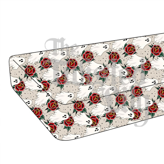 Haunted Roses Crib Sheet