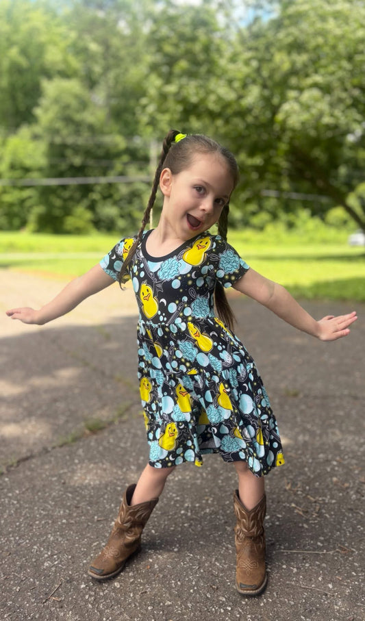 Squeaky Clean Tiered Twirl Dress