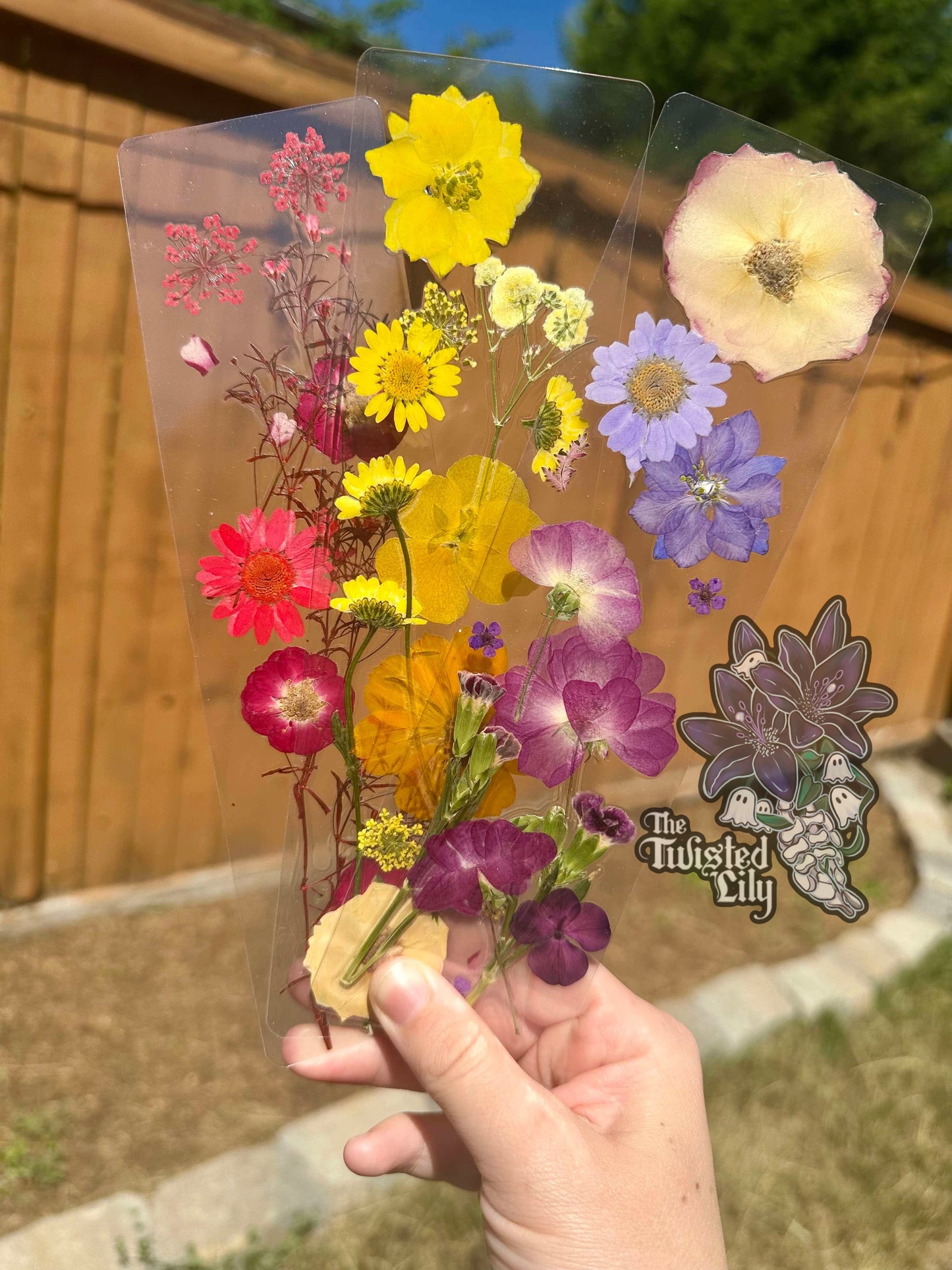 Pressed Flower Bookmarks