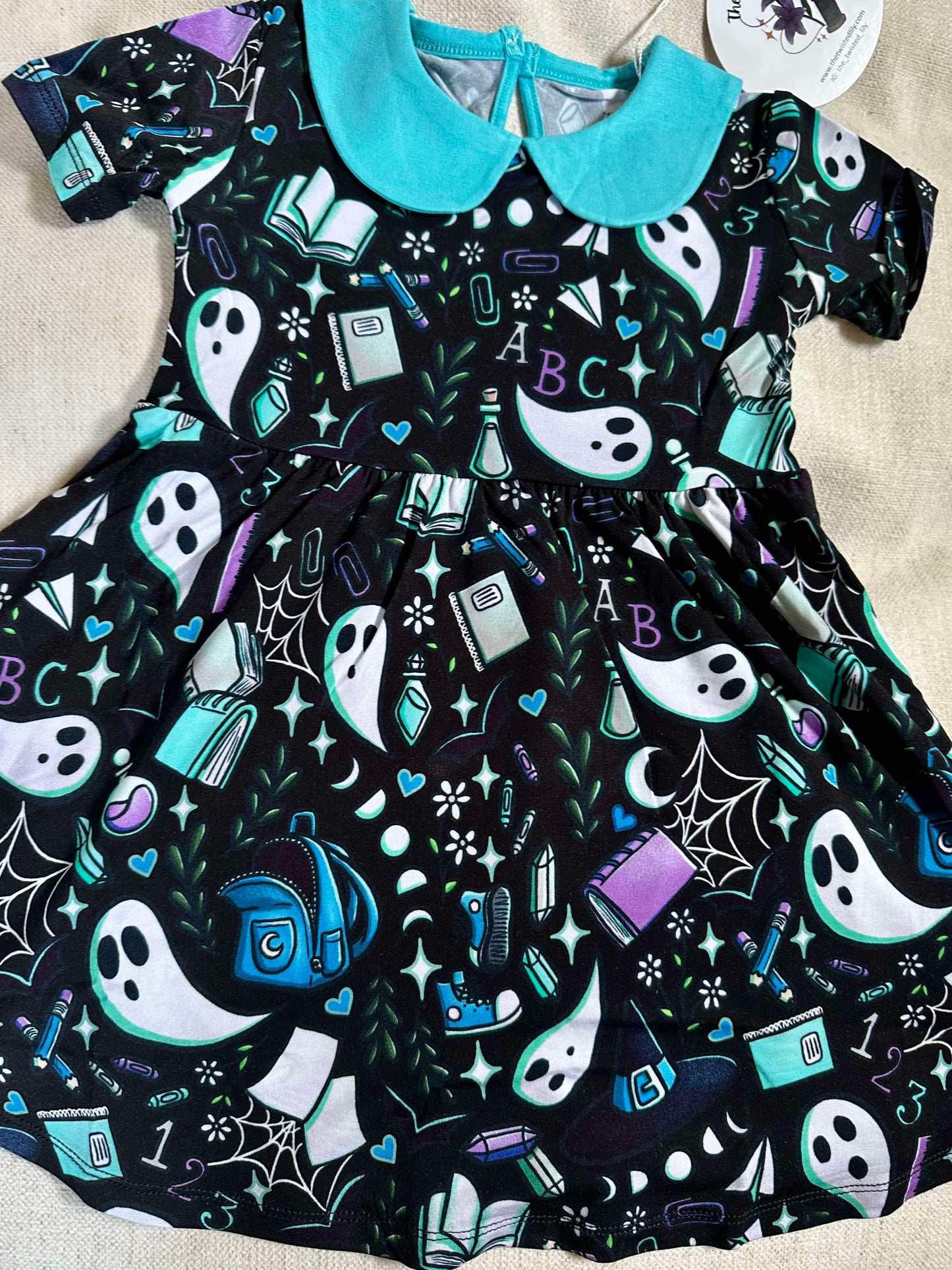 Too Ghoul for School Collared Twirl Dress