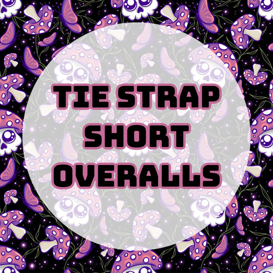 Tie Strap Shortie Overalls