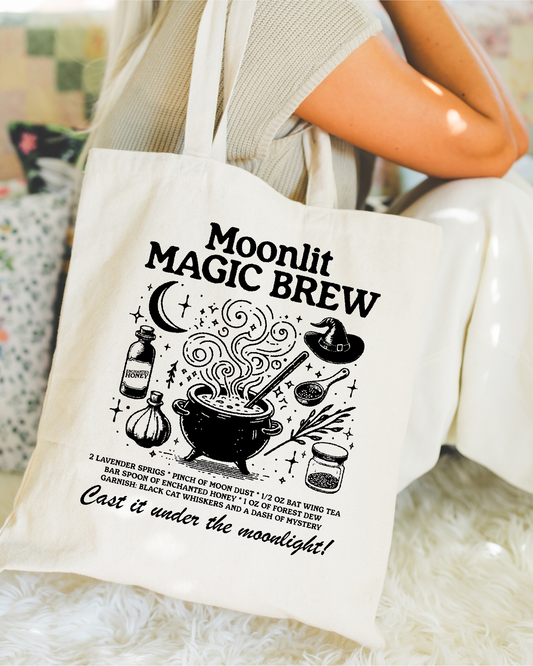 Moonlit Magic Brew Tote Bag