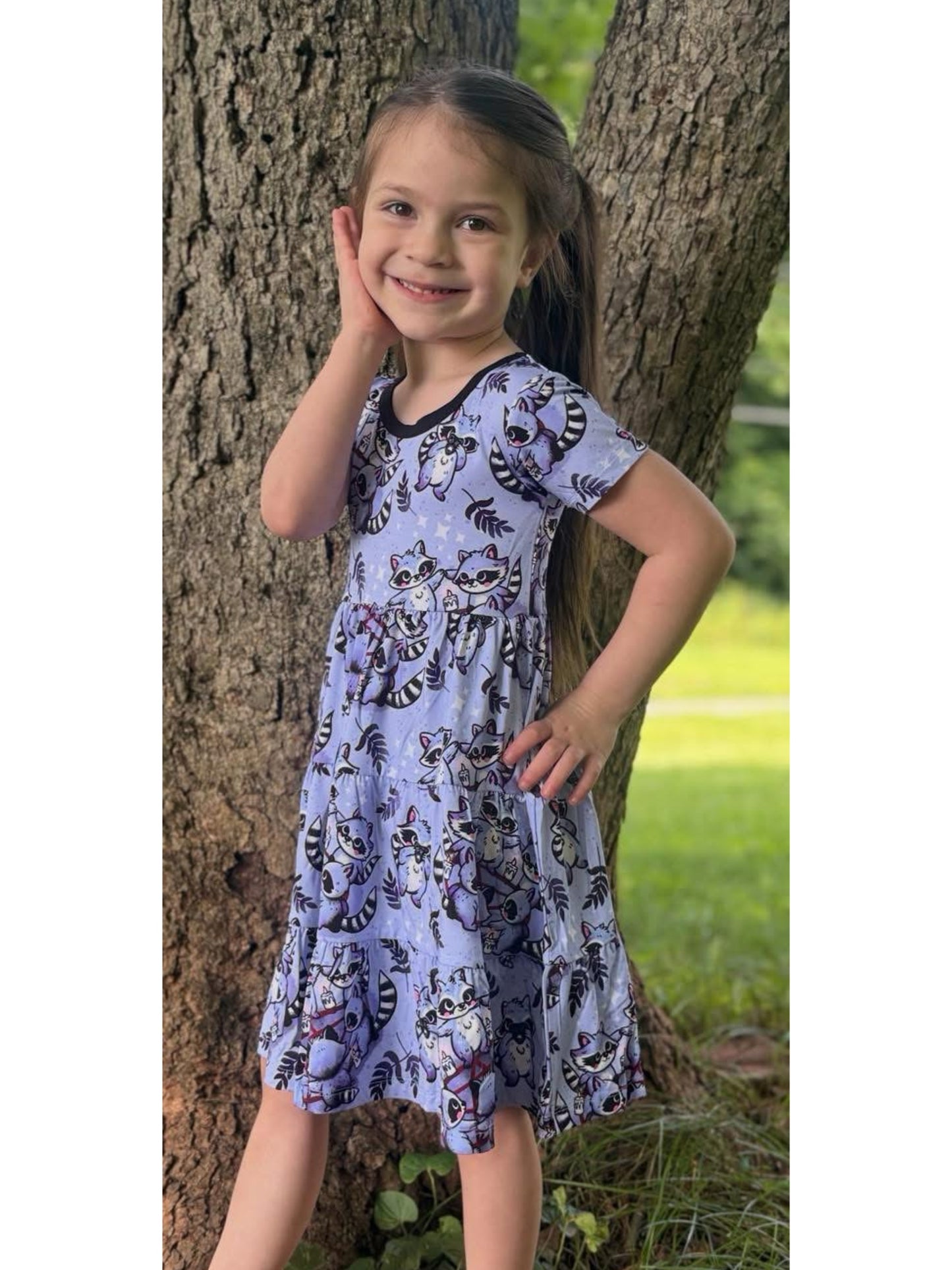 Midnight Mischief Tiered Twirl Dress